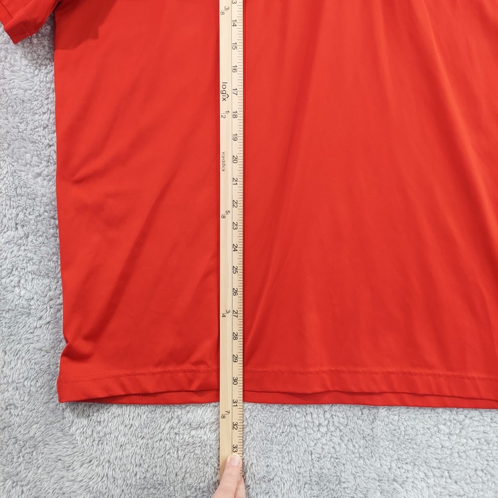 Under Armour Polo Shirt 2XL Men Red‎ Loose Heatgear Athletic Short Sleeve Polo - Picture 4 of 10